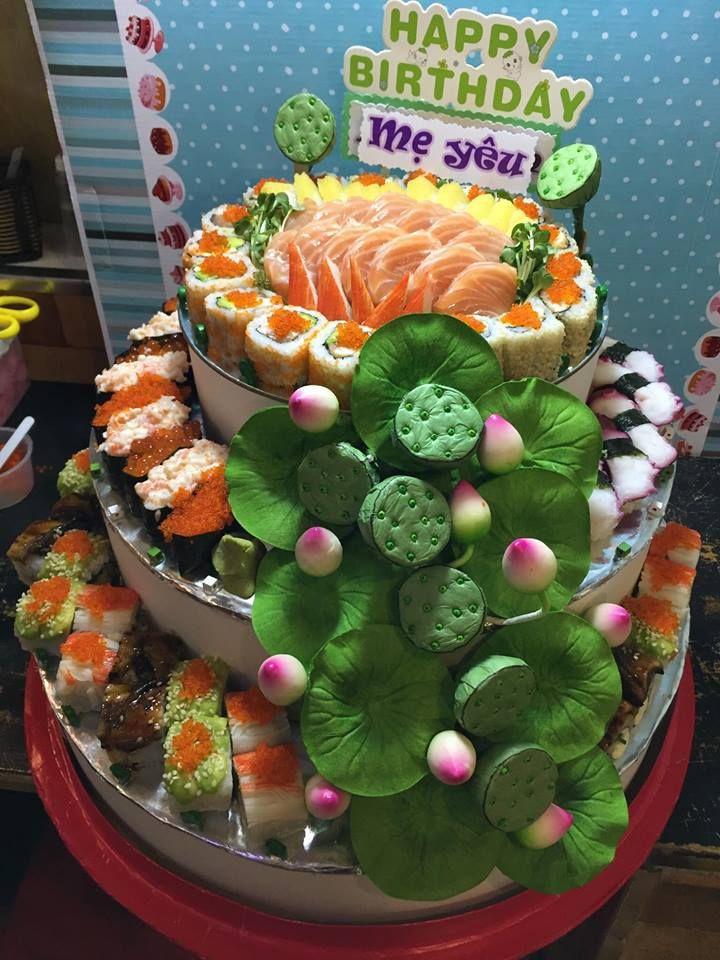 bánh kem sushi